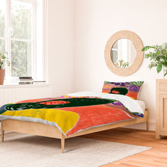 83 Oranges Fish Market Duvet Cover