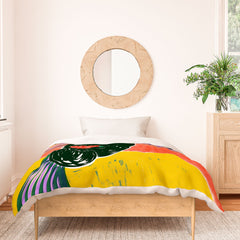 83 Oranges Fish Market Duvet Cover