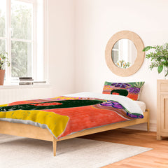 83 Oranges Fish Market Duvet Cover