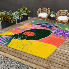 83 Oranges Fish Market Outdoor Rug