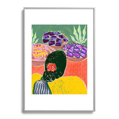 83 Oranges Fish Market Metal Framed Art Print