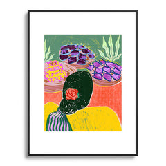 83 Oranges Fish Market Metal Framed Art Print