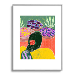 83 Oranges Fish Market Metal Framed Art Print