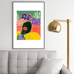 83 Oranges Fish Market Metal Framed Art Print