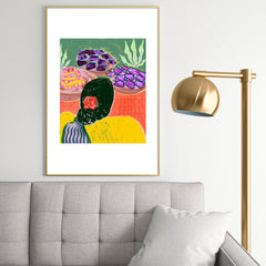 83 Oranges Fish Market Metal Framed Art Print