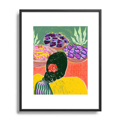 83 Oranges Fish Market Metal Framed Art Print