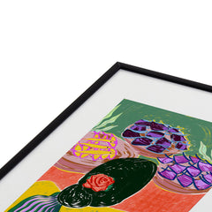 83 Oranges Fish Market Metal Framed Art Print