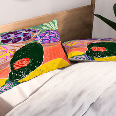 83 Oranges Fish Market Pillow Shams