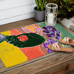 83 Oranges Fish Market Outdoor Rug