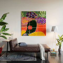 83 Oranges Fish Market Wood Wall Mural