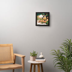 83 Oranges Flamingo Sighting Jungle Nature Framed Wall Art