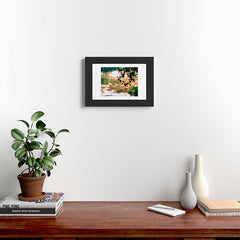 83 Oranges Flamingo Sighting Jungle Nature Framed Art Print