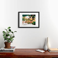 83 Oranges Flamingo Sighting Jungle Nature Framed Art Print