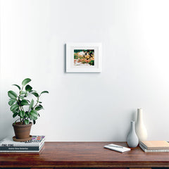 83 Oranges Flamingo Sighting Jungle Nature Framed Art Print