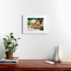 83 Oranges Flamingo Sighting Jungle Nature Framed Art Print