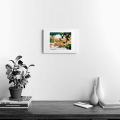 83 Oranges Flamingo Sighting Jungle Nature Framed Art Print