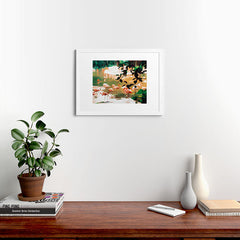 83 Oranges Flamingo Sighting Jungle Nature Framed Art Print