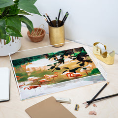 83 Oranges Flamingo Sighting Jungle Nature Acrylic Tray