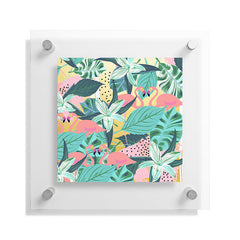 83 Oranges Flamingo Tropical Floating Acrylic Print