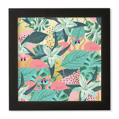 83 Oranges Flamingo Tropical Framed Wall Art
