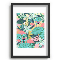 83 Oranges Flamingo Tropical Recessed Framing Rectangle