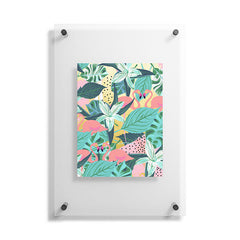 83 Oranges Flamingo Tropical Floating Acrylic Print