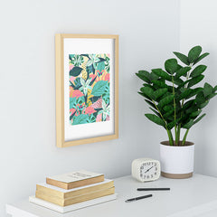 83 Oranges Flamingo Tropical Recessed Framing Rectangle