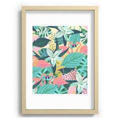 83 Oranges Flamingo Tropical Recessed Framing Rectangle