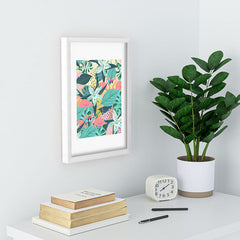83 Oranges Flamingo Tropical Recessed Framing Rectangle