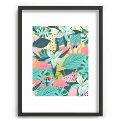 83 Oranges Flamingo Tropical Recessed Framing Rectangle