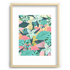 83 Oranges Flamingo Tropical Recessed Framing Rectangle