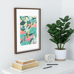 83 Oranges Flamingo Tropical Recessed Framing Rectangle