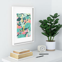 83 Oranges Flamingo Tropical Recessed Framing Rectangle
