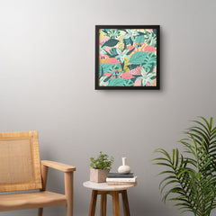 83 Oranges Flamingo Tropical Framed Wall Art