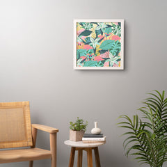 83 Oranges Flamingo Tropical Framed Wall Art