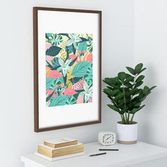 83 Oranges Flamingo Tropical Recessed Framing Rectangle