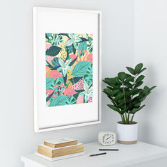 83 Oranges Flamingo Tropical Recessed Framing Rectangle