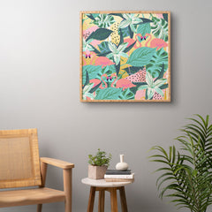 83 Oranges Flamingo Tropical Framed Wall Art