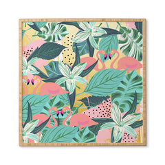 83 Oranges Flamingo Tropical Framed Wall Art