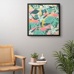 83 Oranges Flamingo Tropical Framed Wall Art