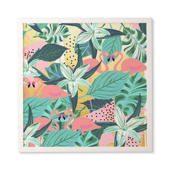 83 Oranges Flamingo Tropical Framed Wall Art