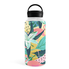 83 Oranges Flamingo Tropical Water Bottle