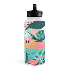 83 Oranges Flamingo Tropical Water Bottle