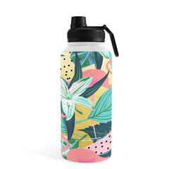 83 Oranges Flamingo Tropical Water Bottle