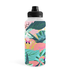83 Oranges Flamingo Tropical Water Bottle