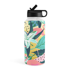 83 Oranges Flamingo Tropical Water Bottle