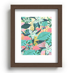 83 Oranges Flamingo Tropical Recessed Framing Rectangle