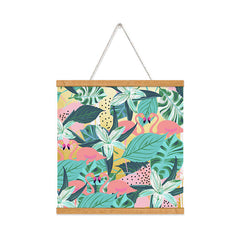 83 Oranges Flamingo Tropical Art Print