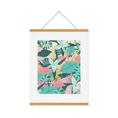 83 Oranges Flamingo Tropical Art Print