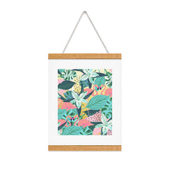 83 Oranges Flamingo Tropical Art Print